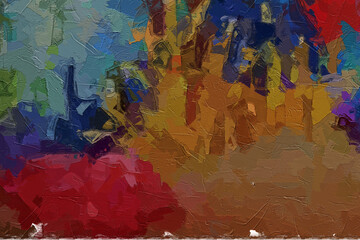 Oil paintings and various flowers, marine creatures, lotus leaves, and other beautiful animals