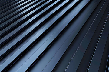 Obraz premium background of black stripes. texture surface. wall made of black metal plates