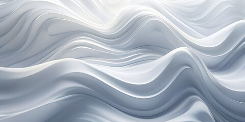 Fototapeta premium Abstract wavy background. gentle image of white waves. shadows from the light