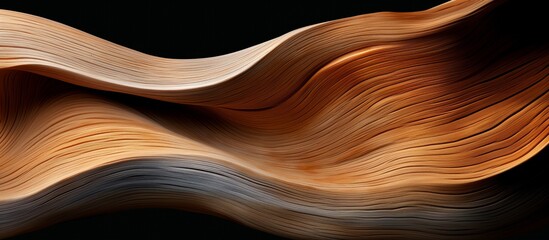 Stunning Abstract Wooden Waves Pattern with Elegant Natural Texture