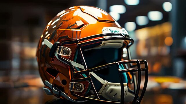 Sports protective helmet for playing American football - Powered by Adobe