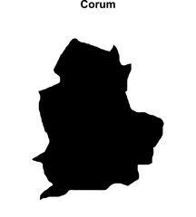 Corum outline map