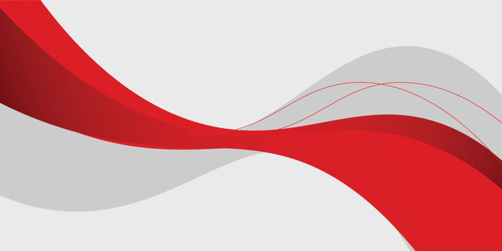 Red stylish wave background for business