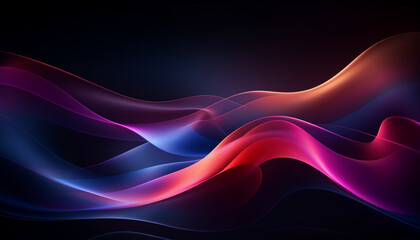 Fototapeta premium 3d beach waves, watercolor waves, wavy abstract background, abstract background with wavy paint strokes, abstract shape background, mixed color background with wavy effect, neon abstract background