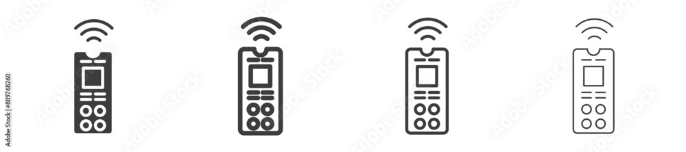 Poster remote control vector icon