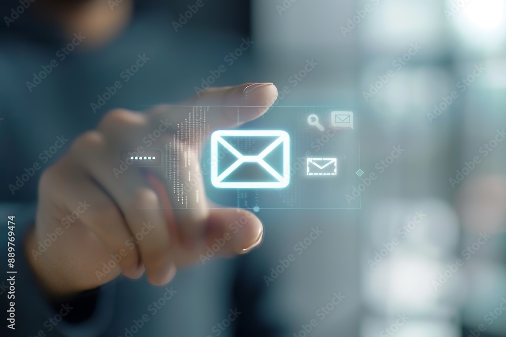 Poster web messaging mail sending icon sign for business