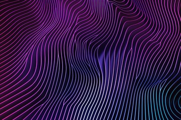 Vibrant and dynamic abstract artwork with swirling purple lines creating a lively and energetic visual composition full of movement