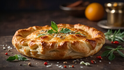 burek pie, traditional food of Albania