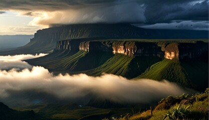 Mesmerizing Photograph of Mount Roraima in Venezuela on Large-Format Color Film