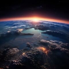 Fototapeta premium Bird view earth