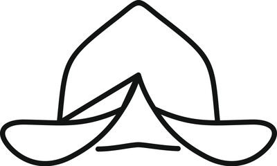 Simple and modern camping tent logo forming a hat, perfect for any business or personal identity related to camping and outdoor activities