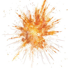 Abstract explosion of vibrant colors resembling fireworks or a splash of paint, creating a stunning burst effect.