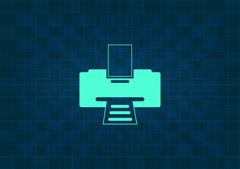 Obraz premium vector illustration on blue beautiful background