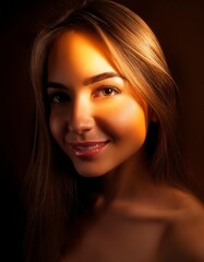 Fototapeta premium Close-up skin care, make-up model