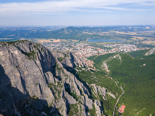 Landscape of Vratsata pass at Balkan Mountains, Bulgaria