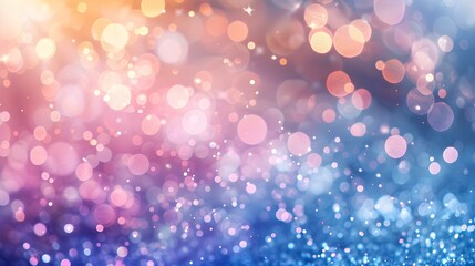 Obraz premium Crystal bokeh glowing gradient transition