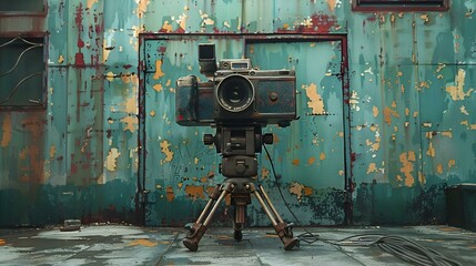 Vintage grunge overlay preset for video filming