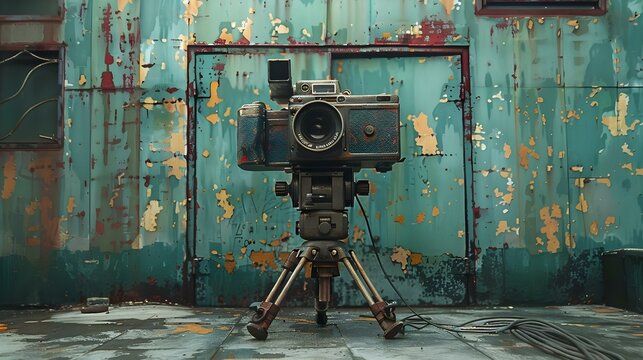 Vintage grunge overlay preset for video filming