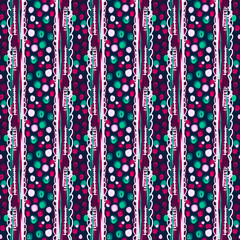 Modern christmas foliage bauble in traditional red green colors for festive home decor. Scandi bright yuletide holiday background in repeatable tile swatch.