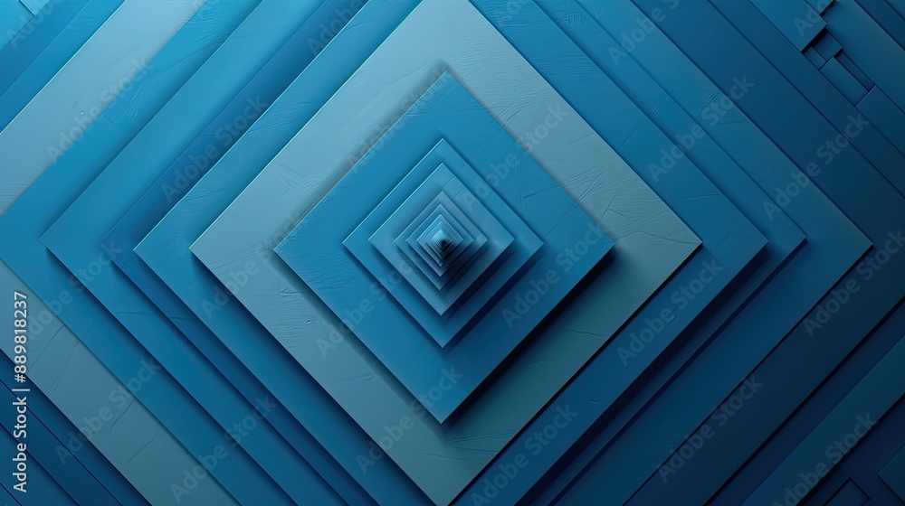 Poster blue gradient with geometric square patterns, perfect for posters and design projects