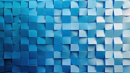 Fototapeta premium Blue gradient with geometric square patterns, ideal for calendars and screensavers