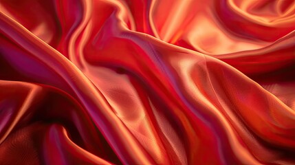 Fototapeta premium Bright and luxurious silk fabric texture, ideal for adding a touch of elegance to design projects