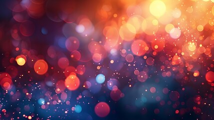 Crystal bokeh glowing gradient transition