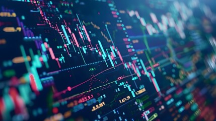 Financial Data Visualization on a Computer Screen