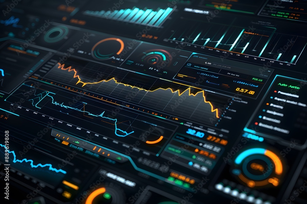 Poster data visualization: charts, graphs, and numbers