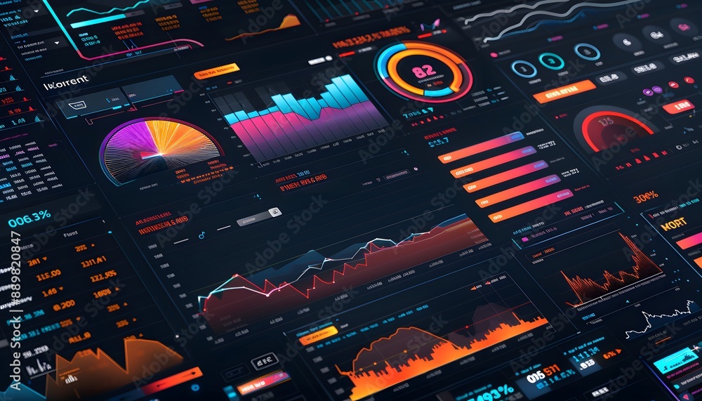 Poster data visualization on digital interface