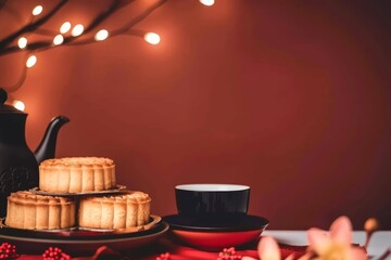 Mid autumn festival holiday background
