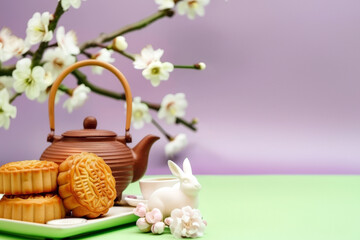 Mid autumn festival holiday background