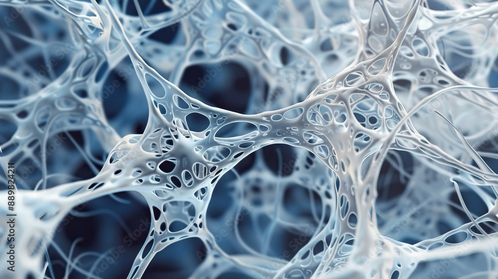 Poster intricate abstract plexus dna organic pattern, illustrating complexity and connectivity in biologica