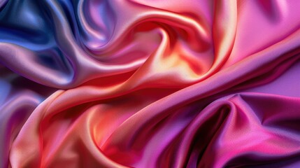 Obraz premium Rich and colorful silk fabric texture, perfect for high-end design and textile inspiration