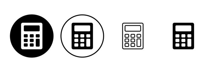 Calculator icon set. Accounting calculator icon. calculator vector