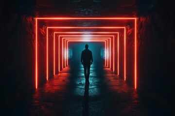 Content marketing innovations are illustrated in ultramodern, supernatural scenes, with copy space, highlighting cuttingedge strategies and immersive storytelling techniques