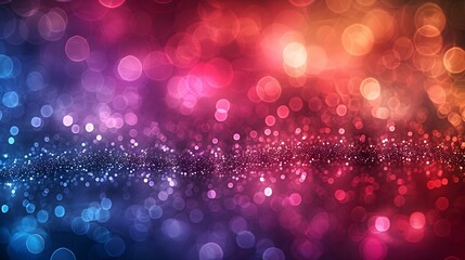 Colorful abstract with glitter bokeh lighting effect