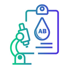 Fototapeta premium clipboard Line Gradient Icon