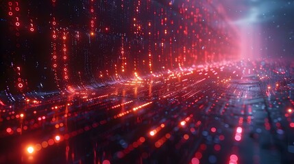 Abstract binary background for hackathon and other digital projects