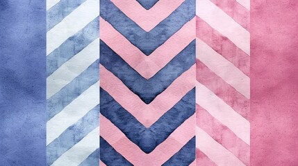Fototapeta premium Chevron stripes with watercolor effect, perfect for artistic and painterly backgrounds in digital art. Illustrater Image, Shiny, bright, beautiful , Minimalism,