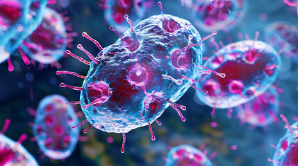 Binary fission process a prokaryotic cell in a bio study research lab study lab