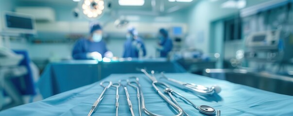 The sterile environment of an operating room