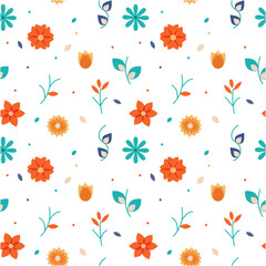 seamless pattern with flowers
