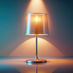 Modern Table Lamp with Beige Shade