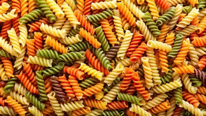 Obraz premium Fusilli pasta made from various legumes, perfect for a gluten-free diet, gluten-free, spiral, fusilli, pasta, legumes