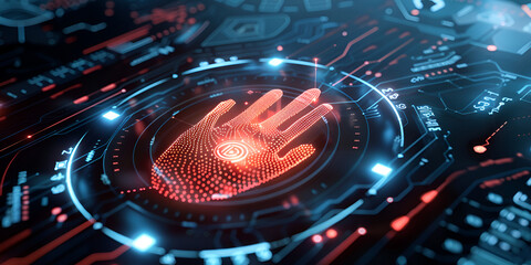 Cutting-Edge Biometric Security Technology in Digital World" "Advanced Biometric Identification System for Cybersecurity"