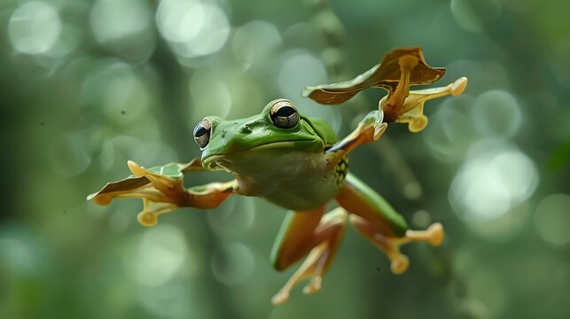 Tree frog - flying frog - javan tree frog