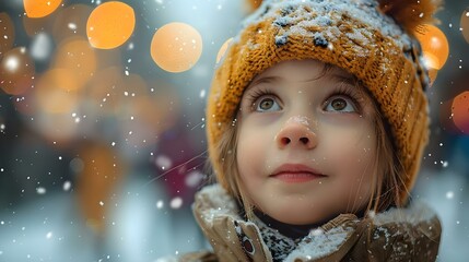 Child in wonderment watching their first New Year fire