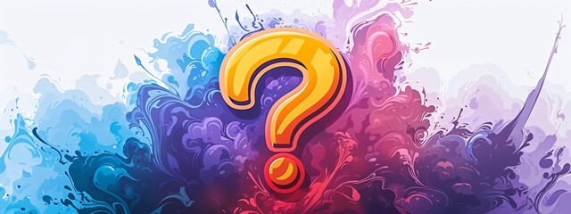 Quiz game with question sign icon. Online game with questions. Exam test, education and knowledge concept. Announcement poster or banner