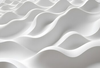 Obraz premium Clear Plain Shiny Soft Vintage Bokeh Cloudy Wave Like Geometric White Background or Texture